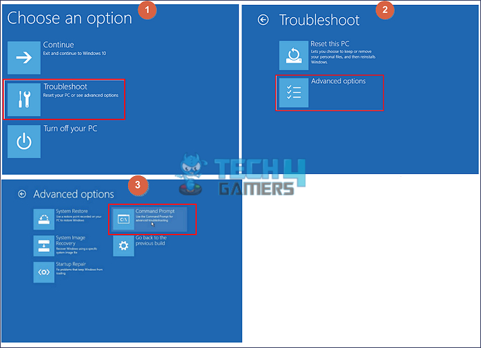 Steps to launch command prompt