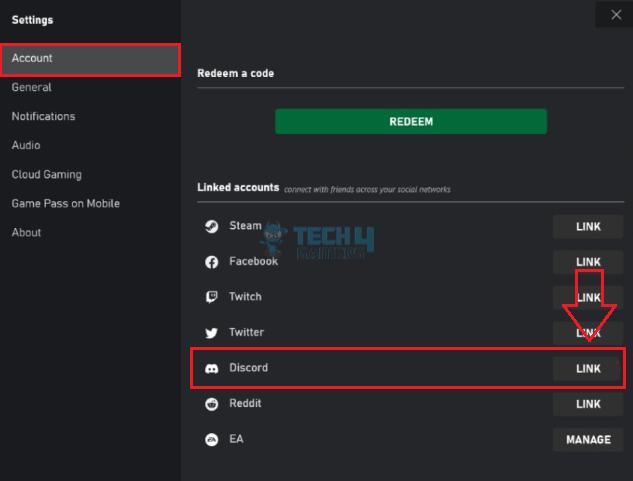 Link Discord Account