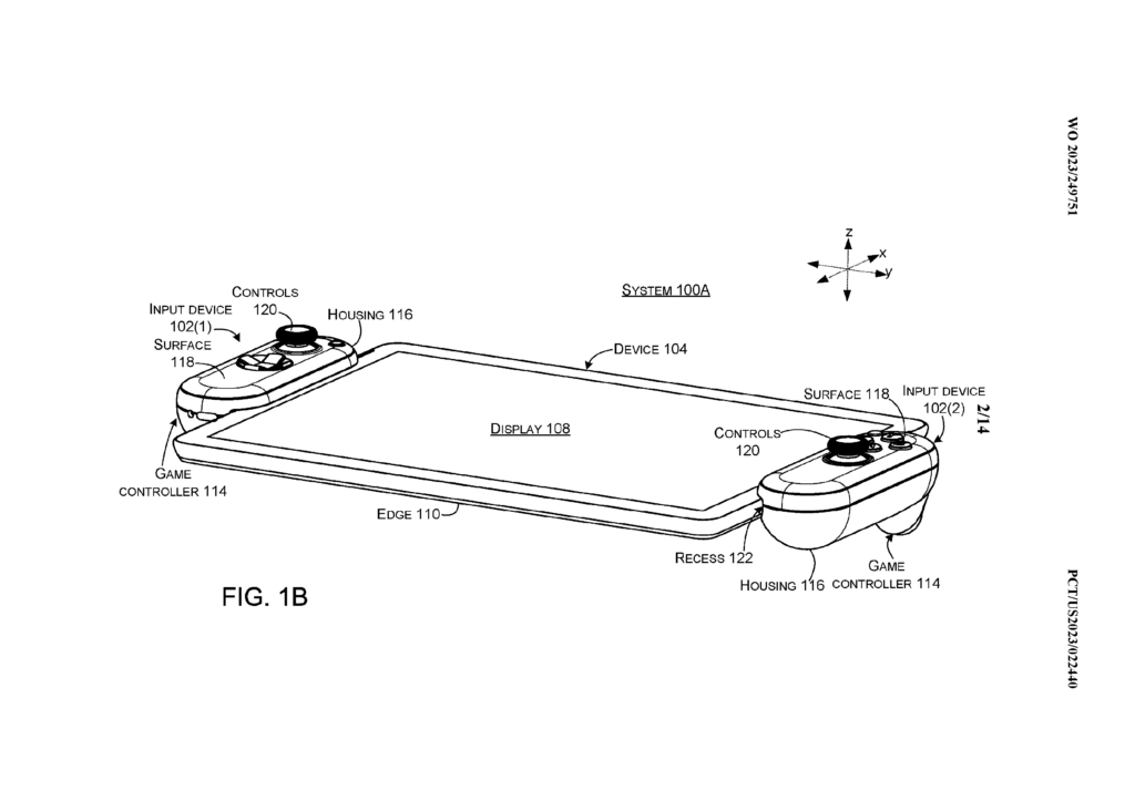 Microsoft Joy-Cons Patent - Drawing 1