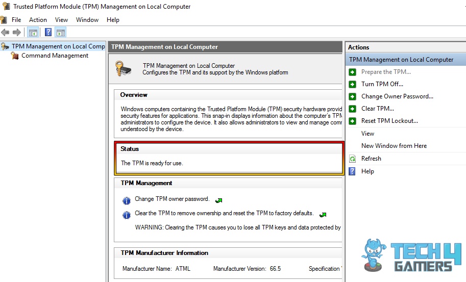 TPM Console