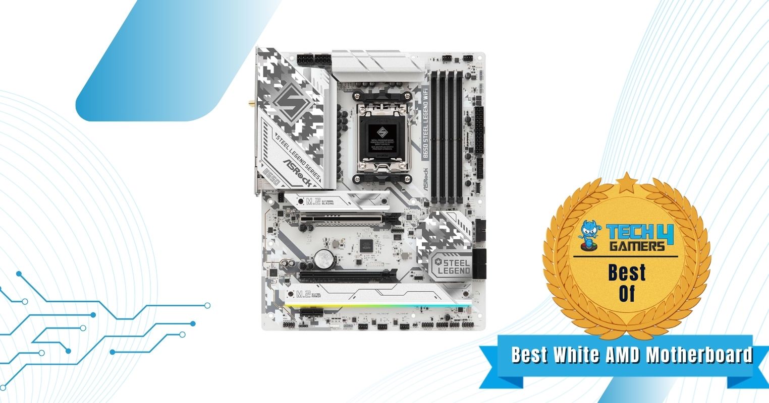 ASRock B650 Steel Legend WiFi - Best White AMD Motherboard