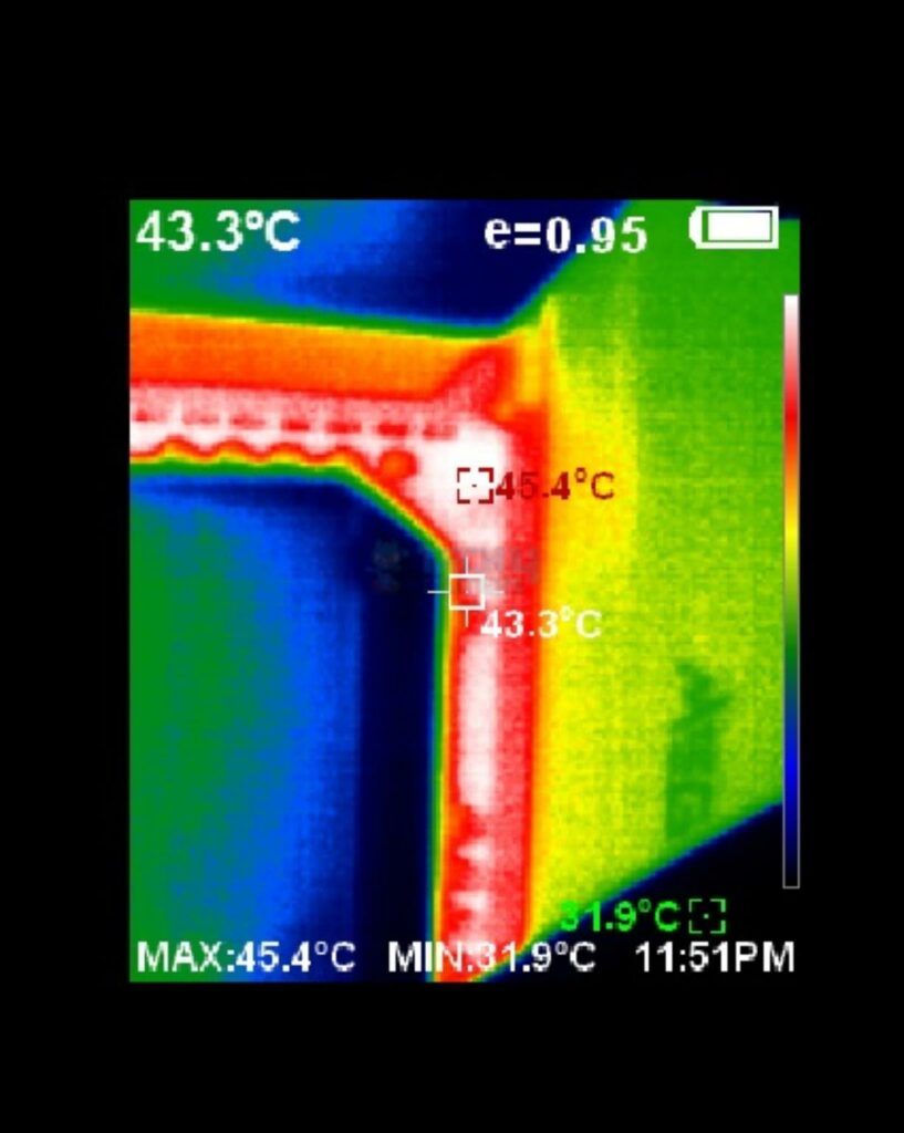 MSI MEG X670E ACE WiFi — MSI MEG X670E ACE Test Result Thermal Imaging 817x102